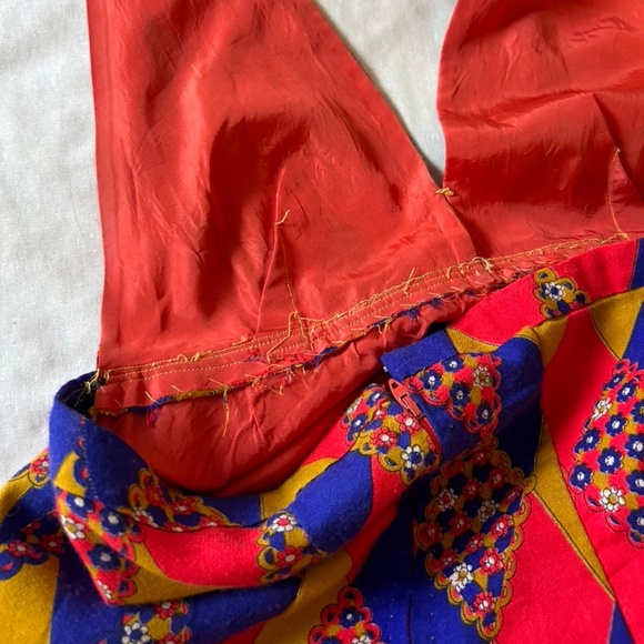 Handmade Vintage Halter Neck Empire Waist Dress 1970's - Picture 6 of 11